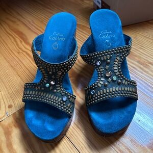 Calleen Cordero Zola Petrolio Sandal